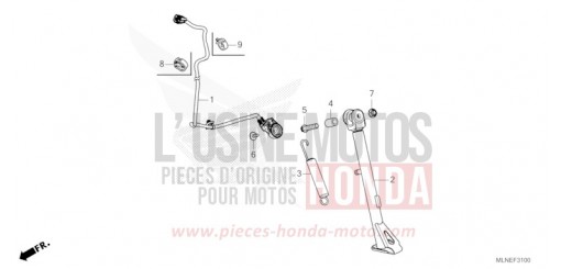 BEQUILLE LATERALE CRF1100A3S de 2025